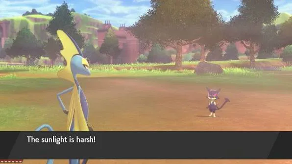 Pokémon terrain and weather conditions such as sunlight